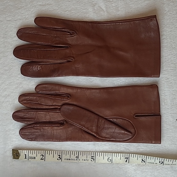 Sermoneta Leather Gloves, Italian Size 7.5 - Picture 2 of 4
